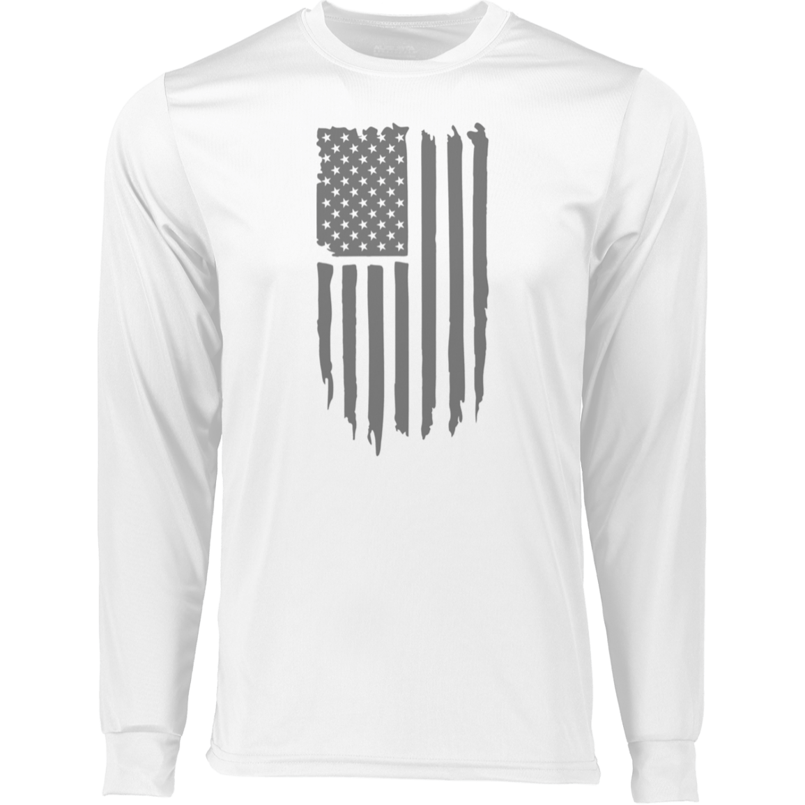 Distressed Men's Long Sleeve Moisture-Wicking Tee