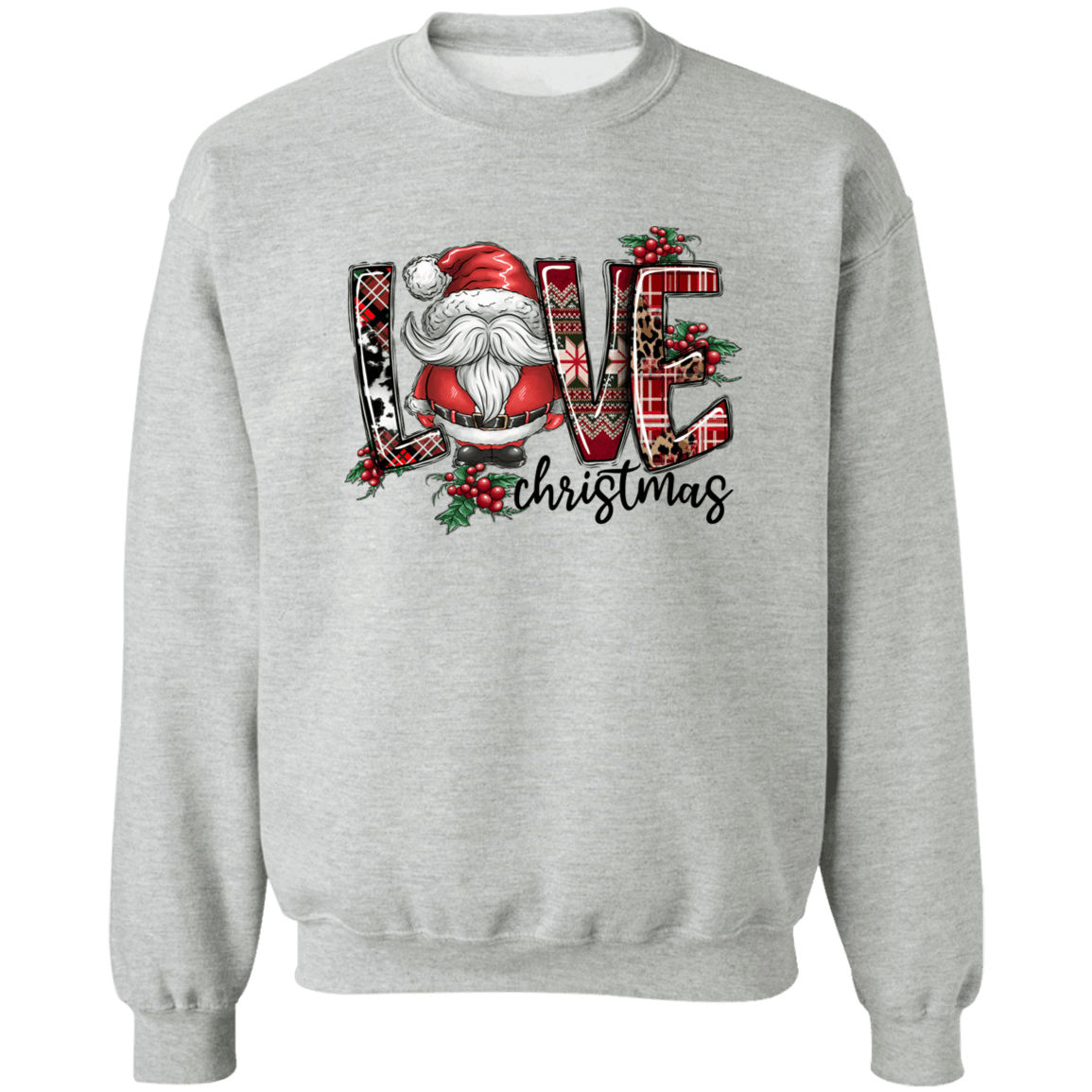 Love Xmas Crewneck Pullover Sweatshirt