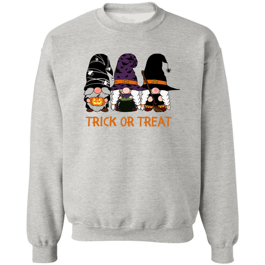 Trick or Treat Ladies Crewneck Pullover Sweatshirt