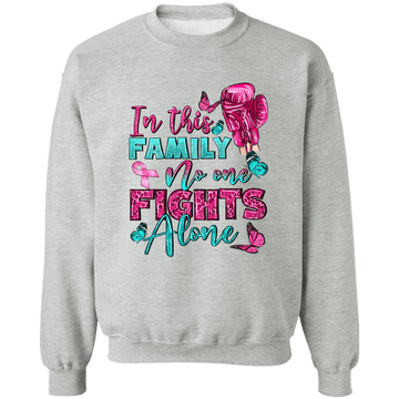 No One Fights Alone Unisex Crewneck Pullover Sweatshirt