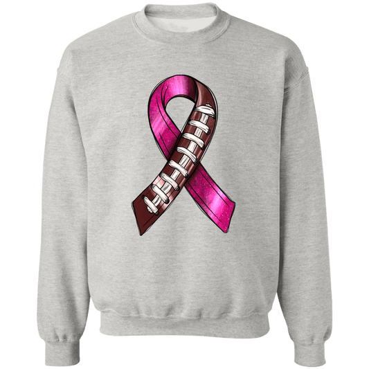 Football Ribbon Unisex Crewneck Pullover Sweatshirt