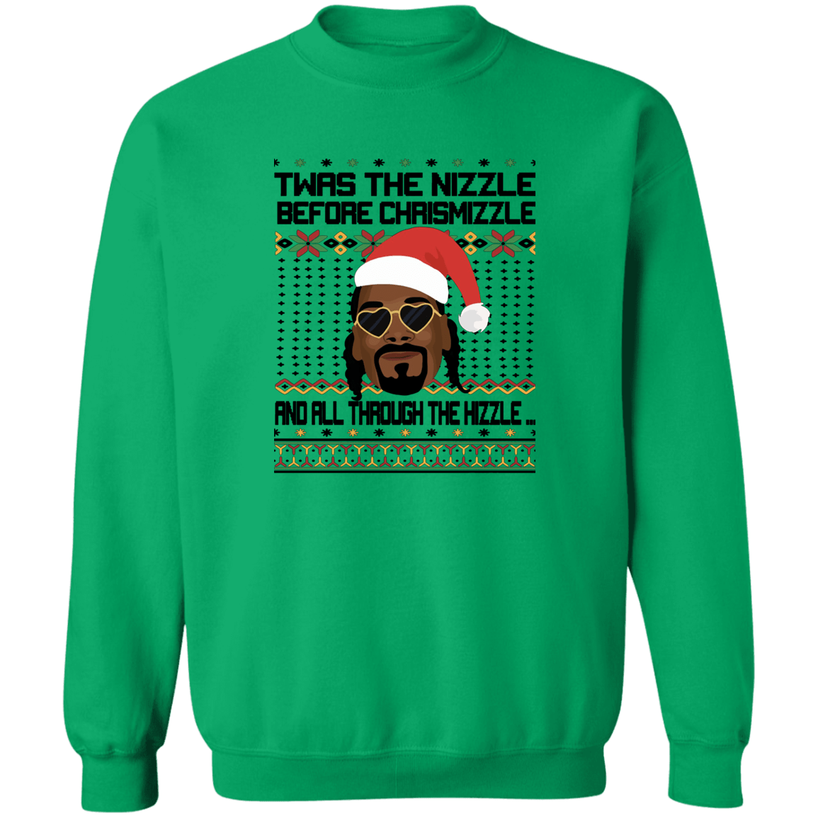 Twas the Nizzle Crewneck Pullover Sweatshirt