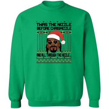 Twas the Nizzle Crewneck Pullover Sweatshirt