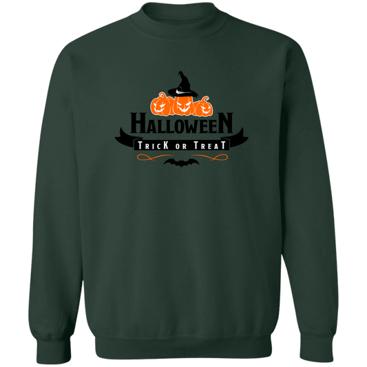 Trick or Treat Ladies Crewneck Pullover Sweatshirt
