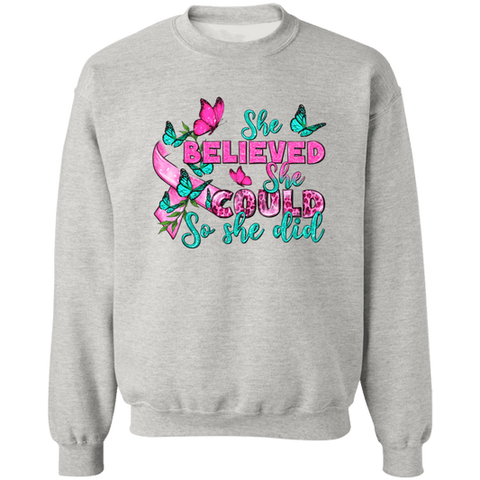 She Believed Unisex Crewneck Pullover Sweatshirt