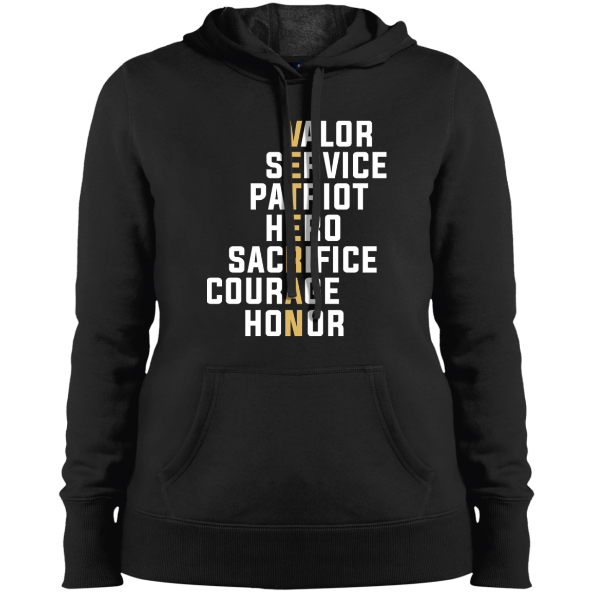 Veteran  Ladies' Pullover Hooded Sweatshirt