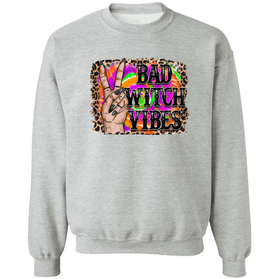 Bad Witches Ladies Crewneck Pullover Sweatshirt
