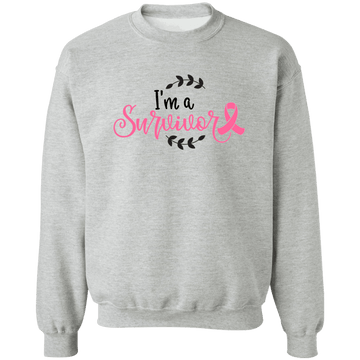 I'm a Survivor Unisex Crewneck Pullover Sweatshirt