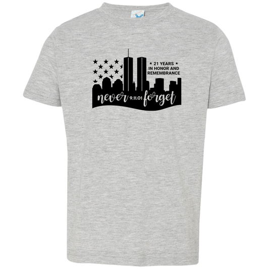 Never Forget Toddler Jersey T-Shirt