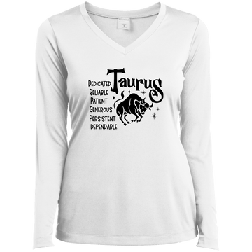 Taurus Ladies’ Long Sleeve Performance V-Neck Tee