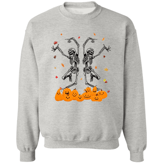 Dancing Skeletons Ladies  Crewneck Pullover Sweatshirt