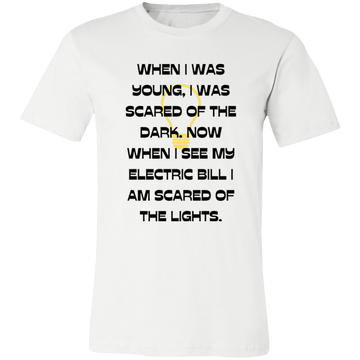 Scared of lights Ladies Jersey Short-Sleeve T-Shirt
