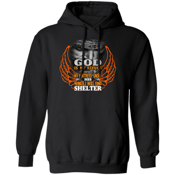 God is my Refuge Pullover Hoodie