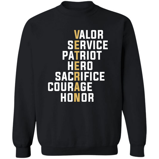 Veteran Men's Crew Neck Sweatshirt
