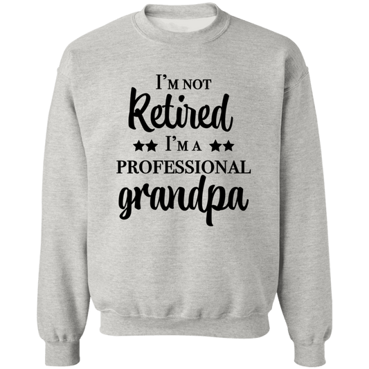 Professional Grandpa Crewneck Pullover Sweatshirt