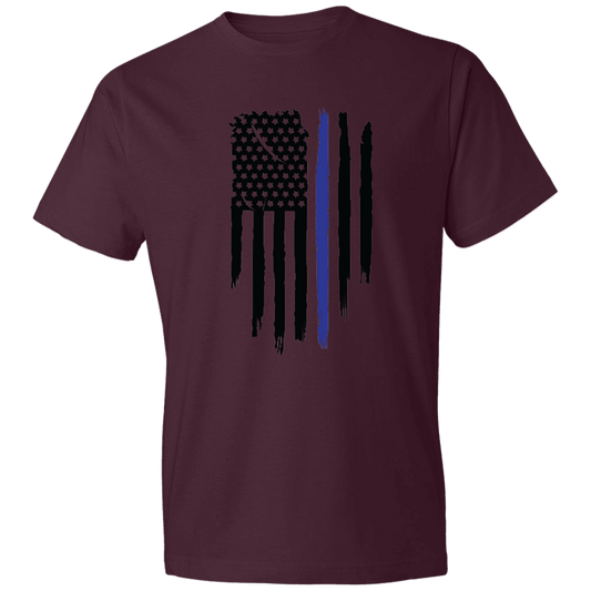 Vertical Police Flag Men's Lightweight T-Shirt 4.5 oz