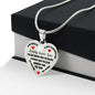 To My Daughter Love Dad - Heart Pendant Necklace