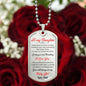 To My Daughter Love Dad - Dog Tag Necklace