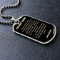 To My Son Dog Tag - Love Dad