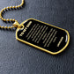 To My Son Dog Tag - Love Dad
