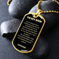 To My Son Dog Tag - Love Dad