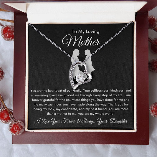 To My Loving Mother Love Your Daughter - Forever Love Necklace