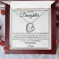 To My Daughter Love Dad - Forever Love Necklace