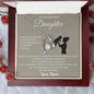 To My Beautiful Daughter Love Mom - Forever Love Necklace