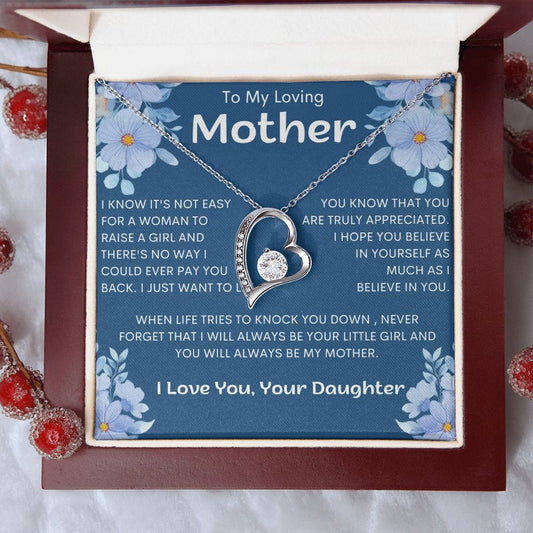 To My Loving Mother -Forever Love Necklace