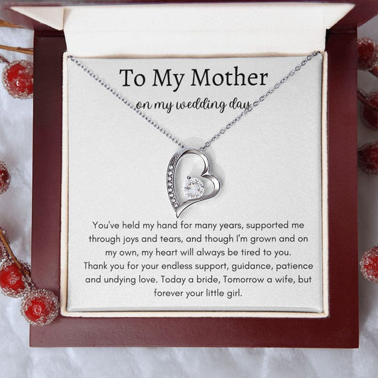 To My Mother on my wedding day - Forever Love Necklace