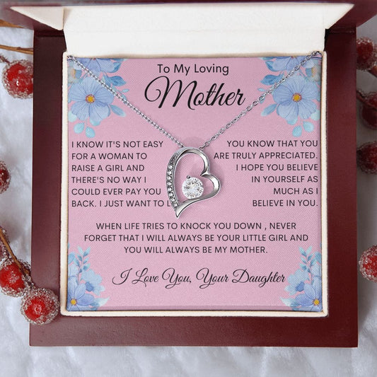 To My Loving Mother - Forever Love Necklace