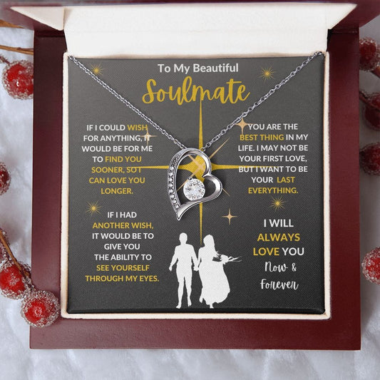To My Beautiful Soulmate- Forever Love Necklace