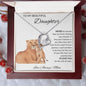 To My Beautiful Daughter Love Mom - Forever Love Necklace