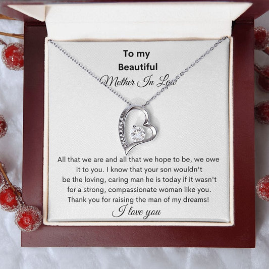 To My Beautiful Mother In Law - Forever Love Necklace