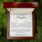 To my Beautiful Daughter Love Dad- Everlasting Love Necklace