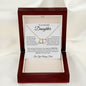 To my Beautiful Daughter Love Dad- Everlasting Love Necklace