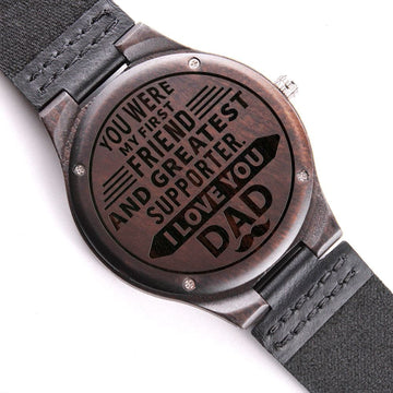 To My Dad - Engraved Wooden Watch