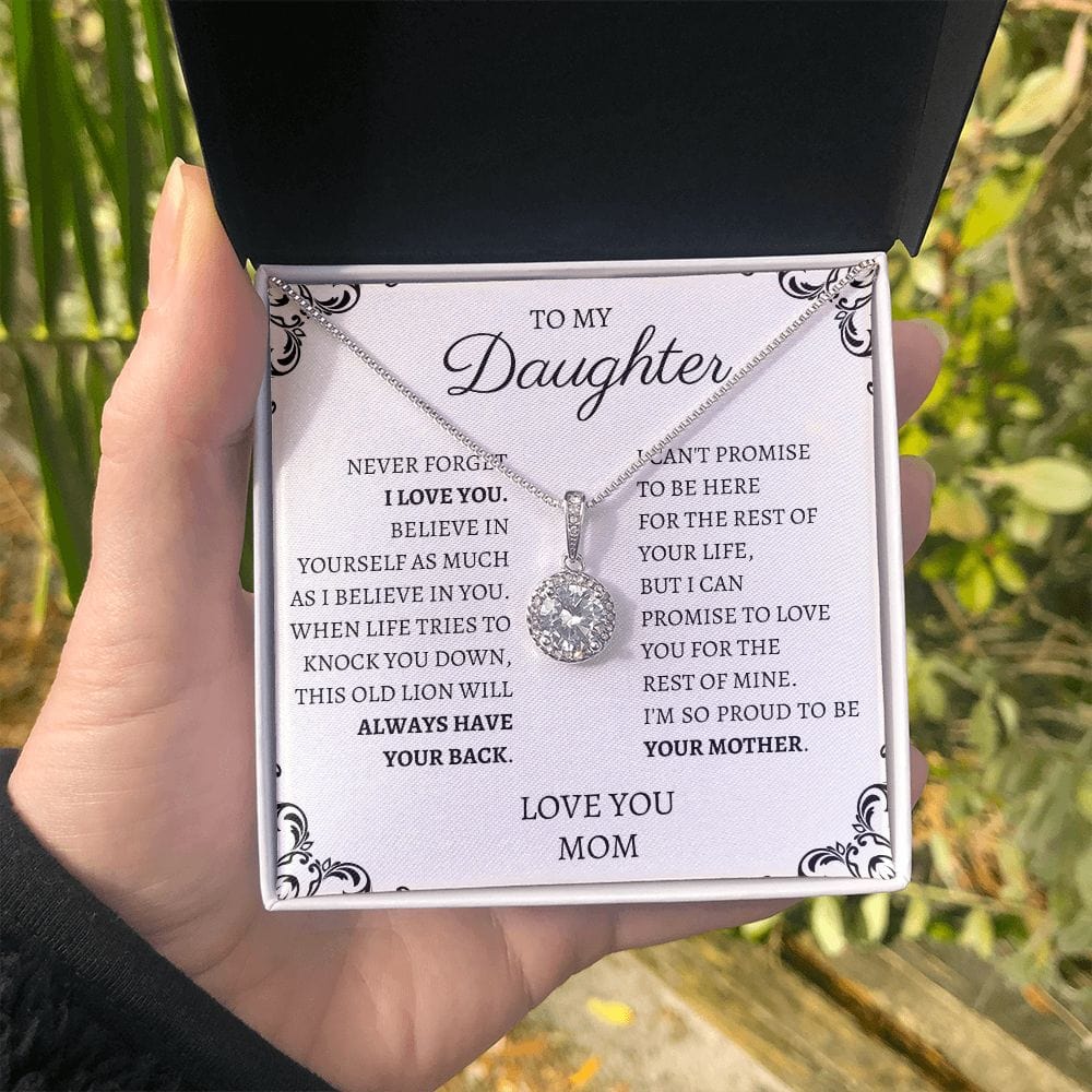 To My Daughter Love Mom - Eternal Hope Necklace