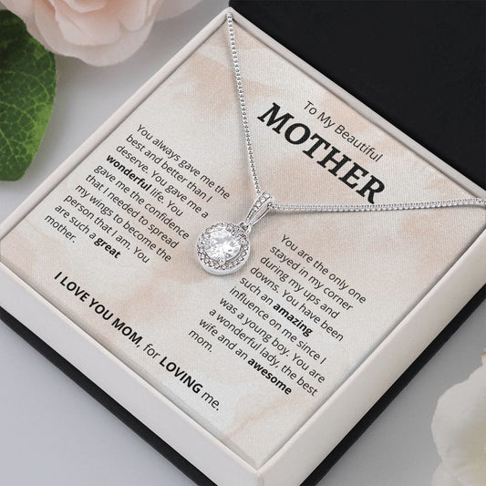 To My Mother (Son) - Eternal Hope Necklace