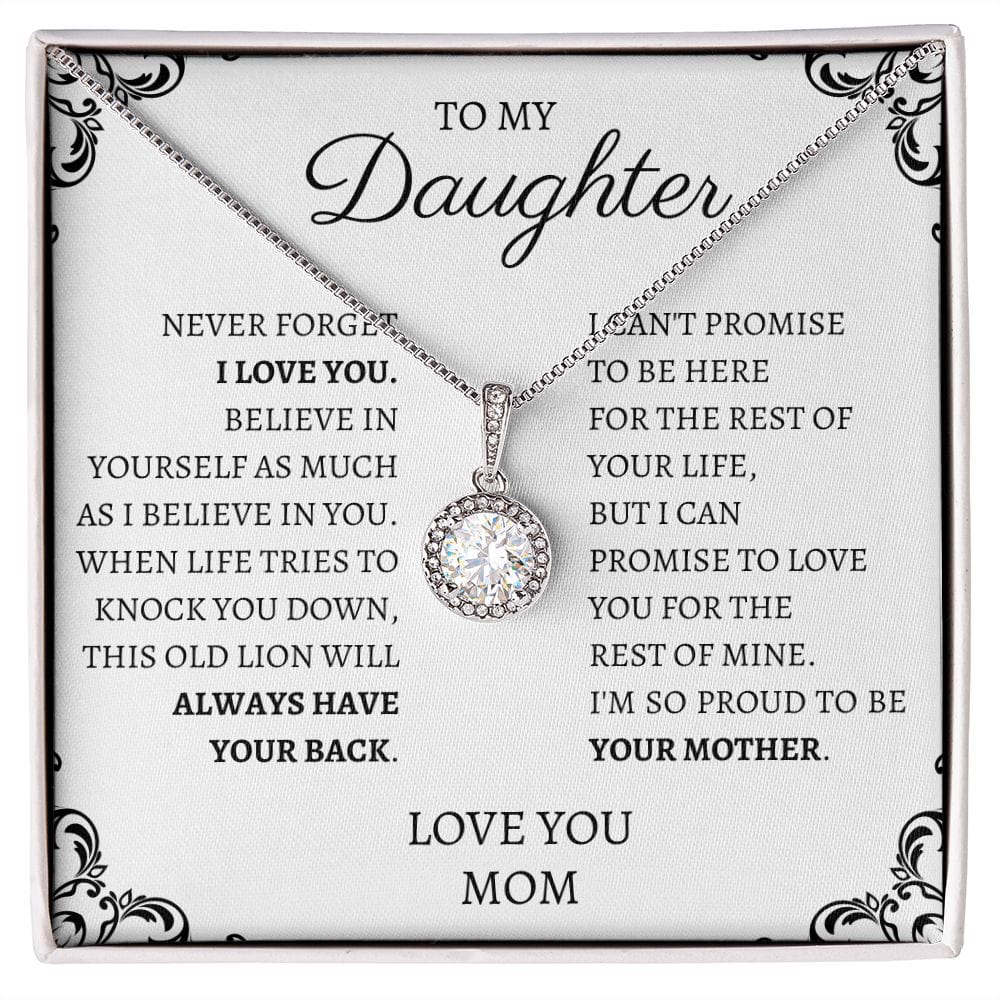 To My Daughter Love Mom - Eternal Hope Necklace