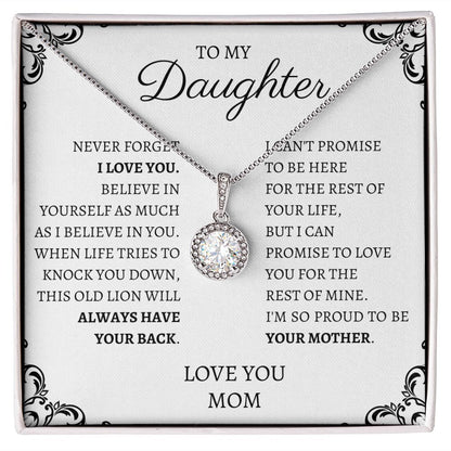 To My Daughter Love Mom - Eternal Hope Necklace