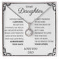 To My Daughter Love Dad - Eternal Hope Necklace