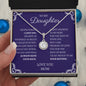 To My Daughter  Love Mom - Eternal Hope Necklace