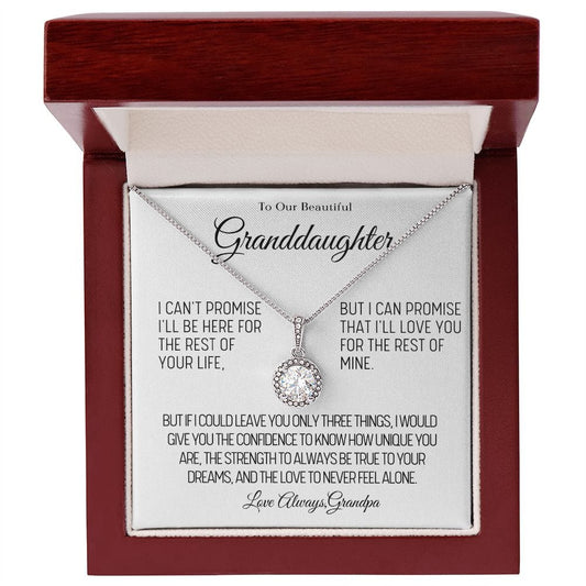 To Our Beautiful Granddaughter Love Grandpa-Love Knot
