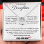 To My Beautiful Daughter Love Mom- Lucky in Love Necklace