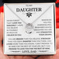 To My Daughter Love Dad - Lucky In Love Necklace