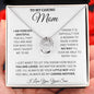 To My Caring Mom Love Your Son - Lucky in Love Necklace