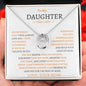 To My Daughter Love Dad - Lucky in Love Necklace