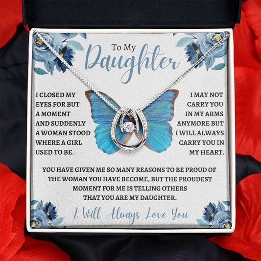 To My Daughter - Licky in Love Necklace