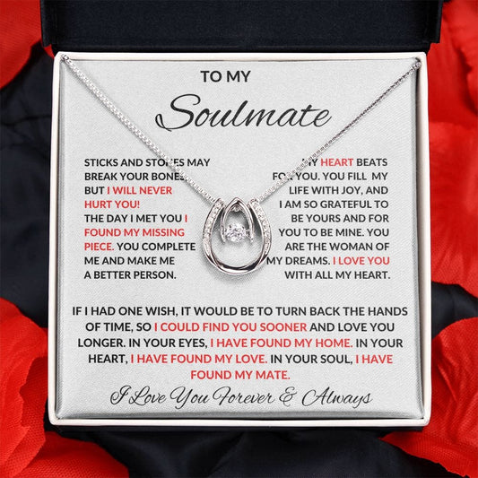 To My Soulmate - Lucky In Love Necklace